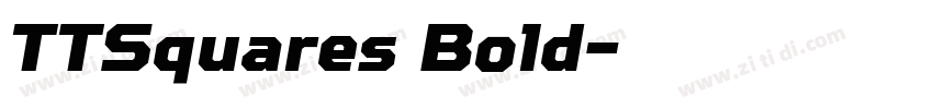TTSquares Bold字体转换